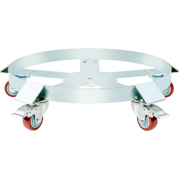 55 Gallon Heavy Duty Drum Dolly 1250lbs Load Capacity Barrel Dolly Cart with Steel Frame and 5 Swivel Casters for Warehouse Drum Handling