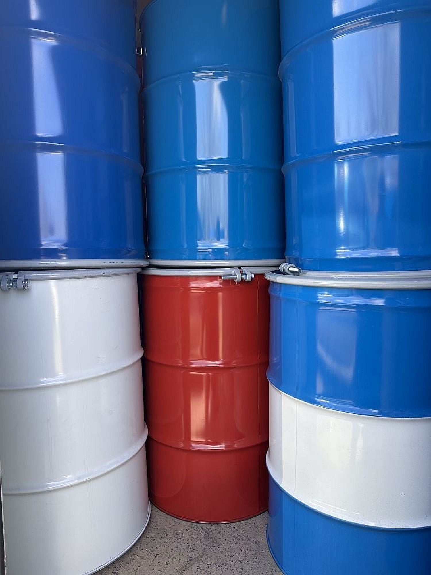 55-Gallon Open-Head Steel Barrel Multipurpose Storage \u0026 Burn Barrel