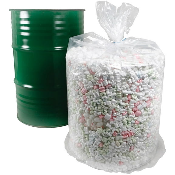 55 Gallon Round Bottom Poly Drum Liners, 38" x 46", 4-Mil, CASE OF 100