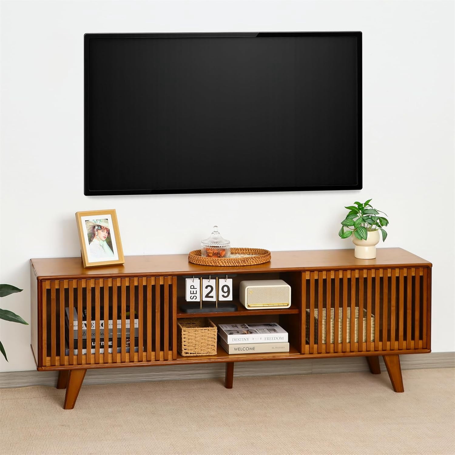 Bamboo TV Stands & Entertainment Centers in Living Room Furniture