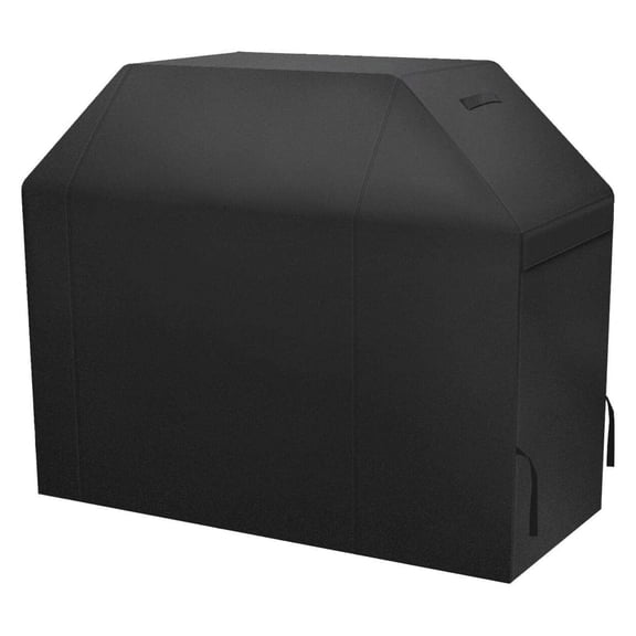 55 Inch Grill Cover - 600D Heavy Duty Waterproof and Weather Resistant BBQ Cover for Weber, Char Broil, Nexgrill - Fade Resistant, Black 55''