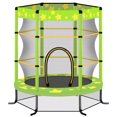 thumbnail image 1 of 55 Inch Kids Trampoline with Safety Enclosure Net, 4.5FT Outdoor Indoor Trampoline for Kids (GREEN), 1 of 5