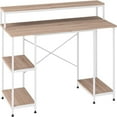 55 Inch Office Computer Desk Study Writing Workstation with Shelves