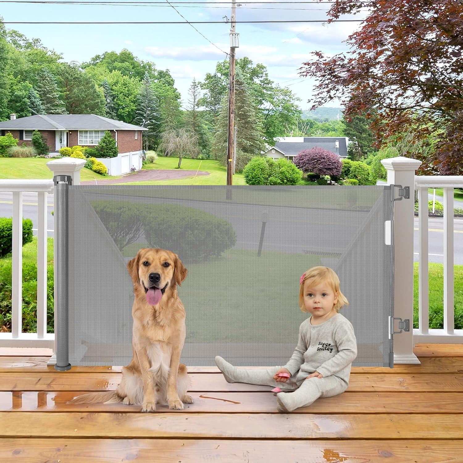 Extra wide deck gate hot sale