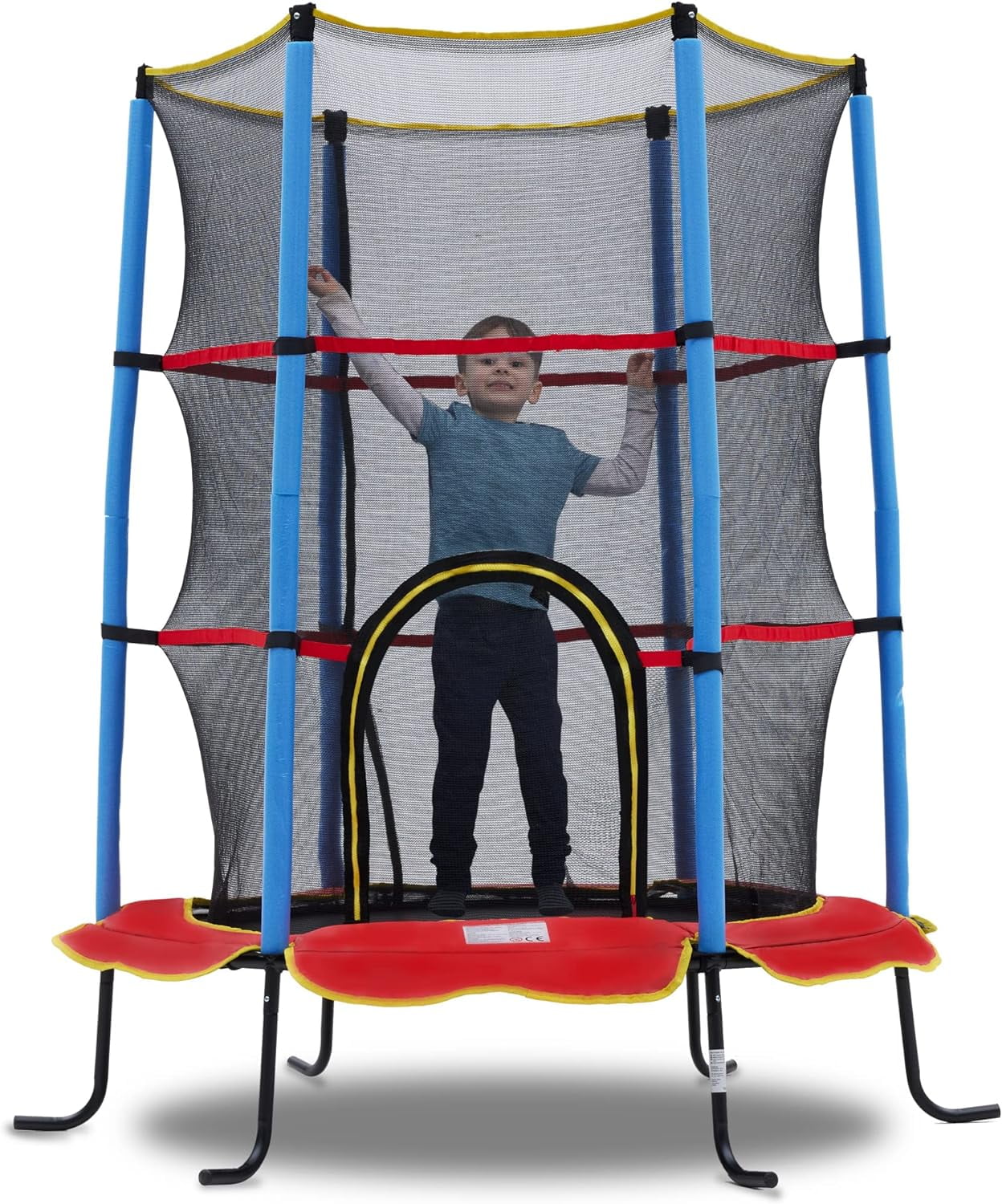 55 Inch Trampoline For Kids With Enclosure System ASTM Approved