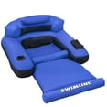thumbnail image 1 of Swimline 55" Inflatable Ultimate Floating 1-Person Swimming Pool Chair Lounger - Blue/Black, 1 of 5