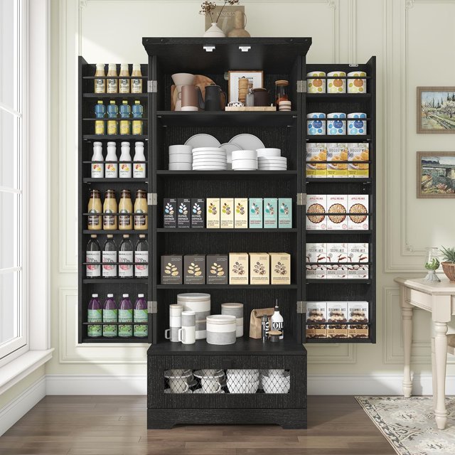 55'' Kitchen Pantry Pantry Storage with Adjustable