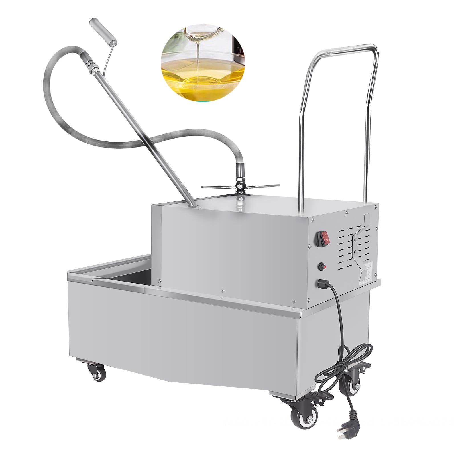 55 L/14.5Gallon Fryer Filter Machine, Frying Oil Filter System Machine ...