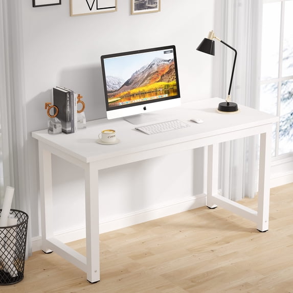 55" Large Computer Desk, Modern Simple Style Study Writing Desk, Study Table Laptop Table for Home Office