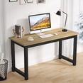 thumbnail image 1 of 55" Large Computer Desk, Modern Simple Style Study Writing Desk, Study Table Laptop Table for Home Office, 1 of 9
