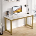 thumbnail image 1 of 55" Large Computer Desk, Modern Simple Style Study Writing Desk, Study Table Laptop Table for Home Office, 1 of 9