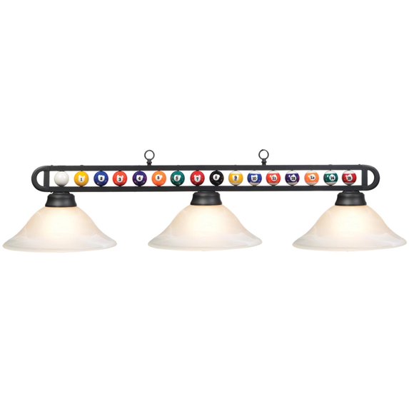 55" MB/WHITE BILLIARD BALL FIXTURE