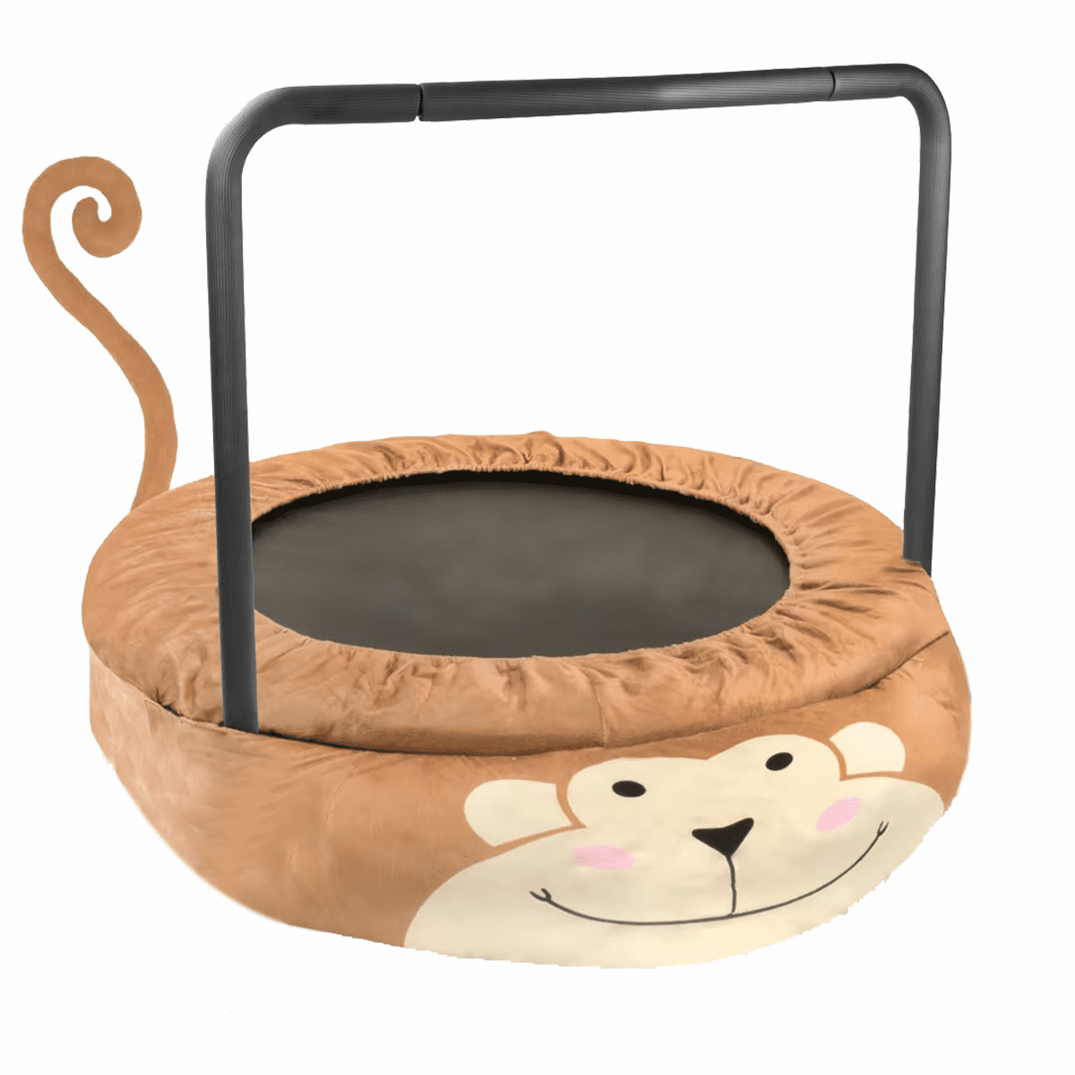 Seizeen Kids Trampoline for Toddler, 36’’ Mini Foldable Trampoline with Handle, Cute Monkey Small Rebounder as Birthday, Christmas Gift for 3-7 Years Boys & Girls