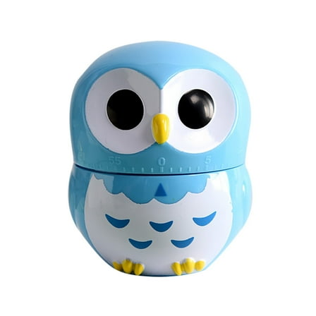 55 Minutes Kitchen Timer Alarm Mechanical Owl Shaped Timer Clock Counting Tools