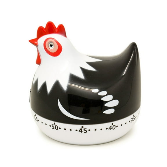 55 Minutes Novelty Chicken Kitchen Timer Mechanical Rotating Alarm for Cooking Baking Countdown Clock