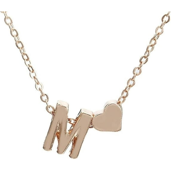 up to 55% off Necklaces for Women Pendant Fashion Jewelry Valentine Gift A-Z 26 Capital Letter Heart Pendant Fashion Jewelry Gift Beaded Necklace Set Gift for Her