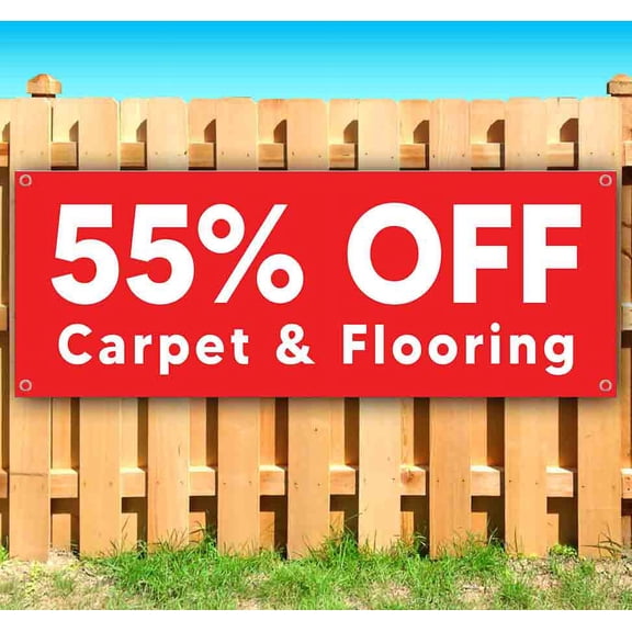 55% OFF Carpet & Flooring Customizable 13 oz Banner Heavy-Duty Vinyl Single-Sided With Metal Grommets
