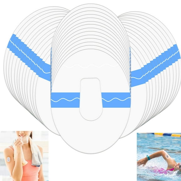55 Pack Dexcom G6 Adhesive Patches Waterproof & Transparent Overpatch CGM Stickers for G6, 10 Days Long Stay Fixation Monitor Protection