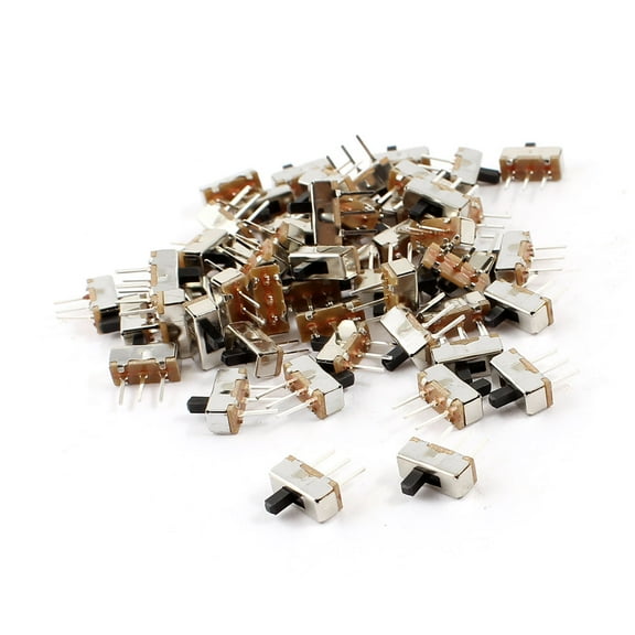 55 Pcs 2.54mm Pitch 2 Position SPDT Horizontal Latching Slide Switch