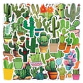 thumbnail image 1 of 55 Pcs Cactus Stickers High Definition Printing Waterproof Reusable Durable Non Marking Glue for Laptop Phone Bike Decoration Gift for Young People, 1 of 7