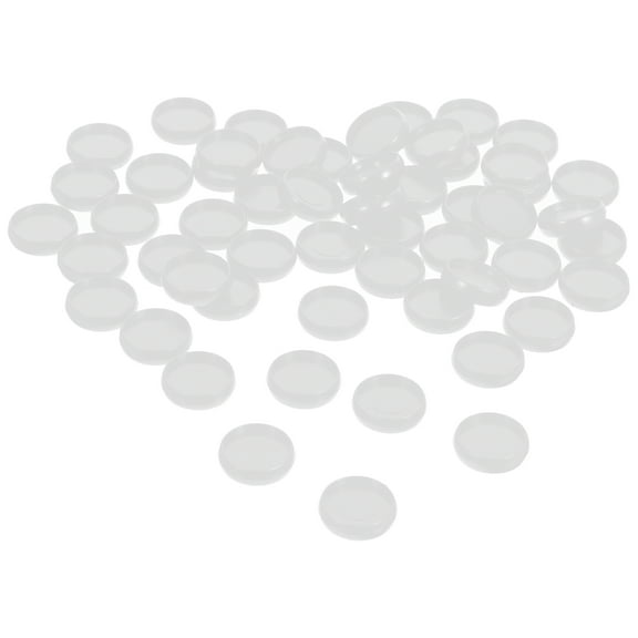 BEADCEST Disc Rings For Planners Binder Discs Plastic White 55Pcs