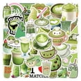 thumbnail image 1 of 55 Pcs Matcha Themed New Update Waterproof Stickers Reusable Durable High-Definition Printing Pre-Cut Easy To Use For Laptop Tablet Bike Scooter Diy Craft Decorations, 1 of 7