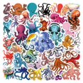 thumbnail image 1 of 55 Pcs Octopus Ocean Creatures Cartoon Graffiti Stickers, High-Definition Printing Waterproof Reusable Durable Non-Marking Glue Decals, 5.5-8.5Cm Each Pre-Cut No Trimming Needed, 1 of 7