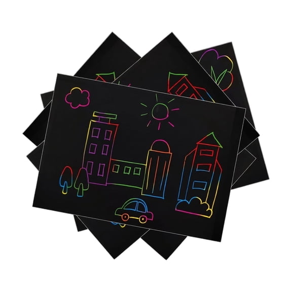 55 Pcs, Scratch Art for Student Rainbow Scratch Art 7 Inch Scratch Art Paper Art Supplies for Student Halloween Craft Supplies Fun Diy Drawing Kits for Boys and Girls Halloween