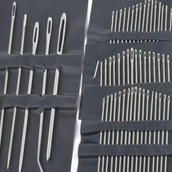 55 Pieces Stainless Steel Hand Sewing Needle Set Premium Hand Sewing Needle Sewing Repair DIY Kit Tools