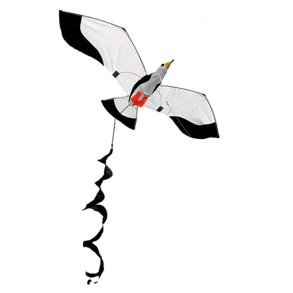 55 Single String 3D Sea Mew Kite Outdoor Wind Kite Flying Toy Best for 5 6 7 Family Gathering Garden Game