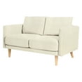 thumbnail image 1 of 55'' Square Arm Loveseat,Thickened Seat Cushion for More Comfort, 1 of 6
