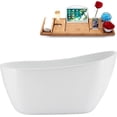 thumbnail image 1 of 55" Streamline NB5200ORB Soaking Freestanding Tub and Tray With Internal Drain in Matte Oil Rubbed Bronze, 1 of 7