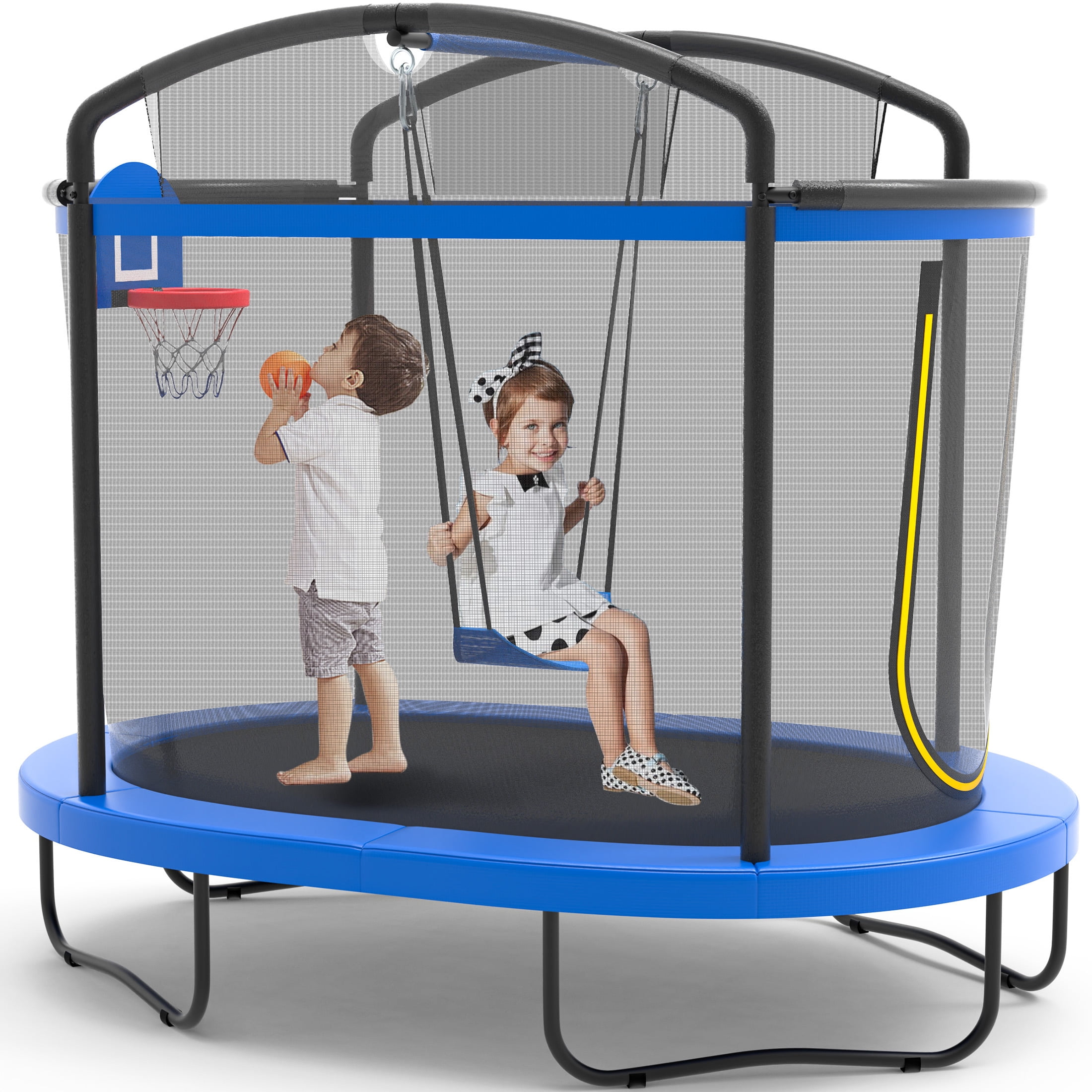Gymax 55'' Heavy Duty Recreational Kids Trampoline with