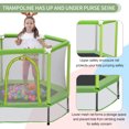 thumbnail image 2 of 55-Inch Trampoline For Kids With Safety Enclosure Net – Recreational, Red 2 of 5