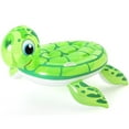 thumbnail image 1 of Bestway: H2OGO! Turtle Ride-On - Green 55" Inflatable Pool Float, Ocean Animal Shaped Character Lounge, 2 Grip Handles, Water & Beach Play, Kids 3+, 1 of 8
