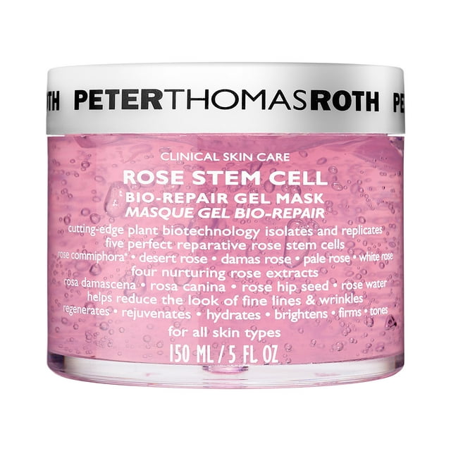 ($55 Value) Peter Thomas Roth Rose Stem Cell Bio-Repair Gel Facial Mask, 5 fl oz