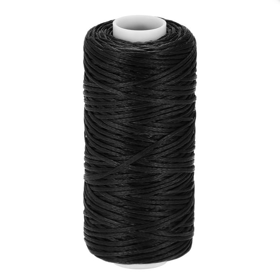55 Yards 150D/1mm Leather Sewing Polyester Waxed Thread (Black)