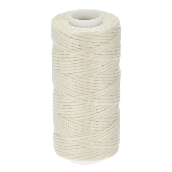 55 Yards 150D/1mm Leather Sewing Polyester Waxed Thread (Pearl)