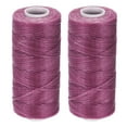 thumbnail image 1 of 55 Yards 150D/1mm Leather Sewing Polyester Waxed Thread (Purple, 2 Pack), 1 of 5