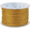 thumbnail image 1 of 55 Yards 1mm Twisted Satin Nylon Cord 3-Ply Goldenrod Twisted Cord Trim String Thread for Crafts and Jewelry Making, 1 of 8