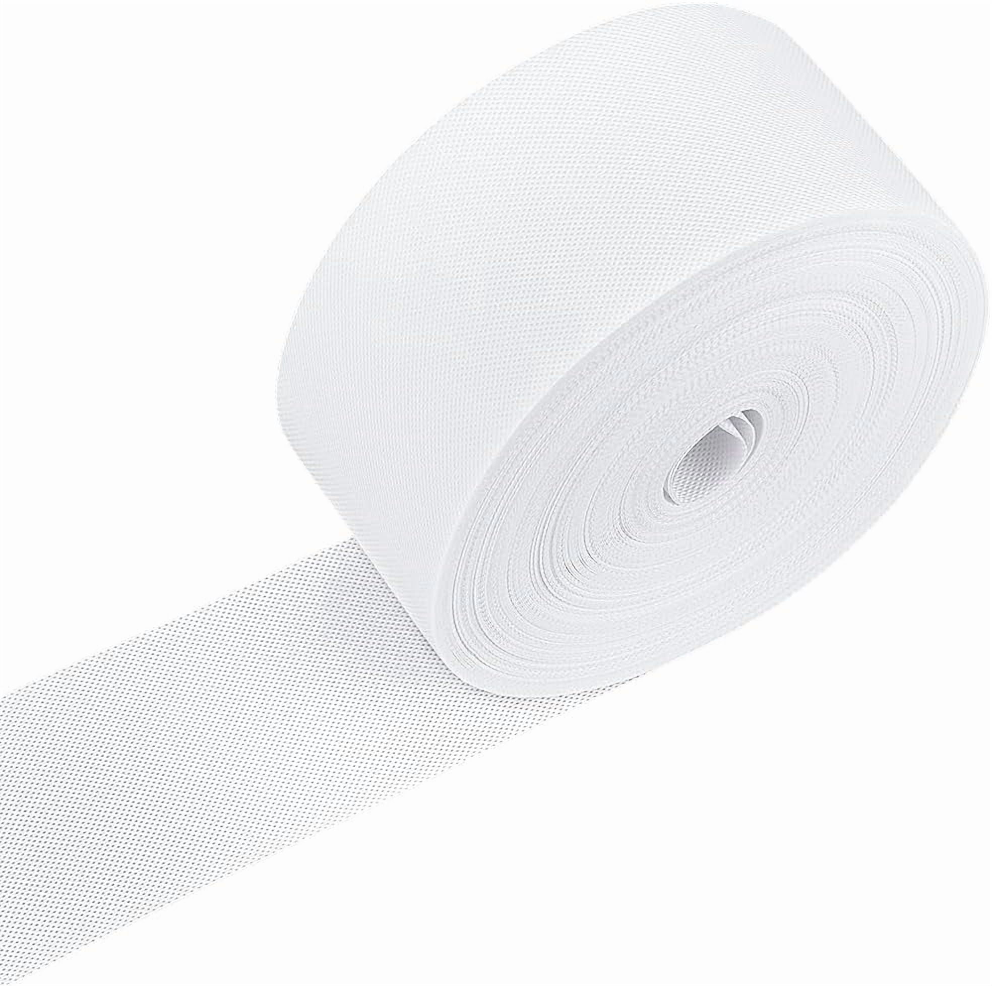 55 Yards White Curtain Tape 4 Inch Wide Non Woven Cloth Sew-in Curtain Heading Tape for Drapery Accessories DIY Crafts and Home Decor diy