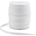 thumbnail image 1 of 55 Yards White Replacement Drawstring 0.4 Inch Polyester Flat Draw Cord Knitted Drawcord for Pants Sweatpants Jackets Shorts Hoodies DIY, 1 of 9