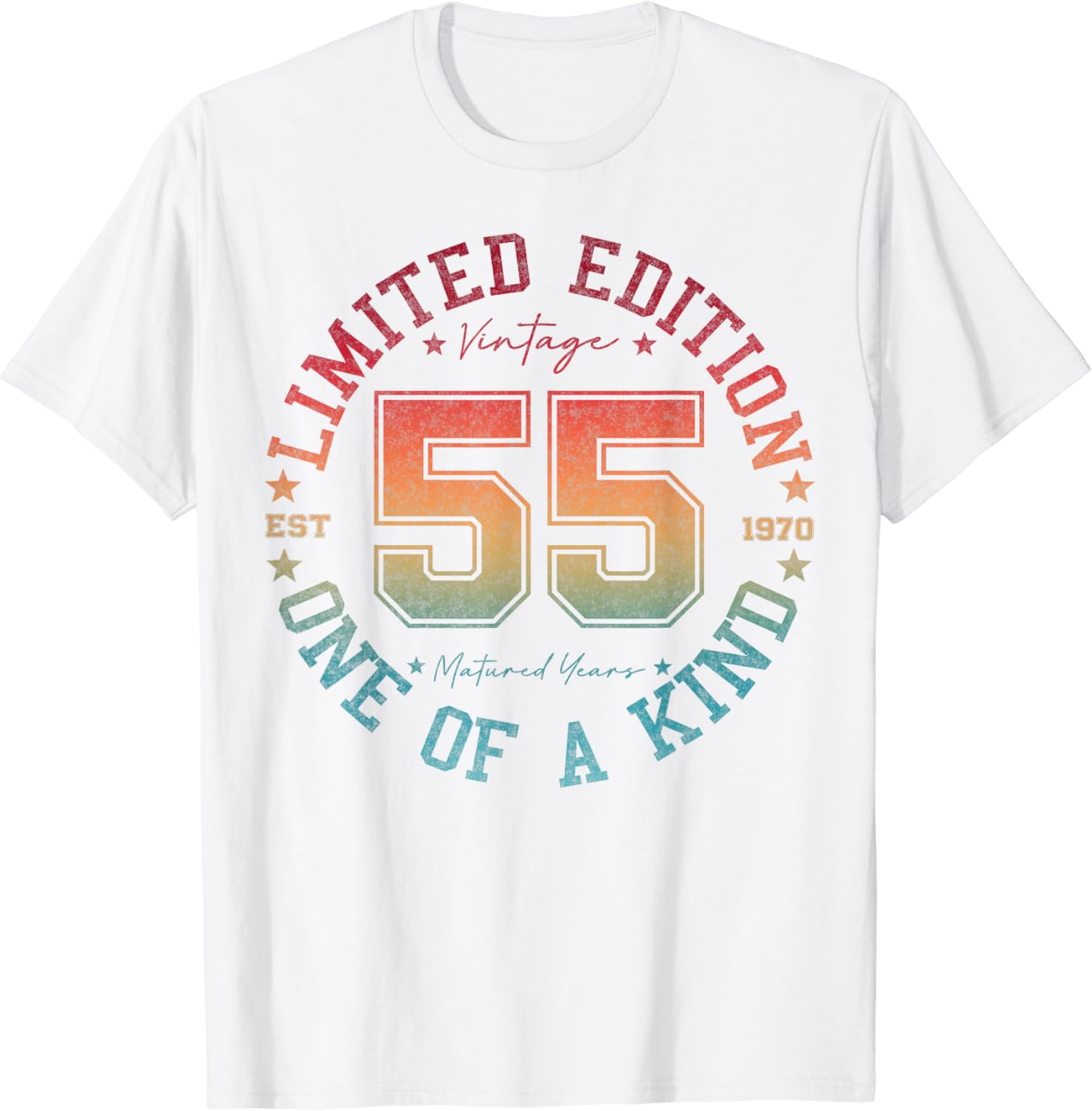 Sweatshirt Anniversaire 55 Ans « Original 1970 » - Cadeau Vintage Pour Homme/femme Nés En 1970, Coupe Classique