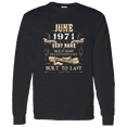 thumbnail image 1 of 55 Years Old 55Th Birthday Legend Vintage June 1971 Bday Long Sleeve Shirt, 1 of 3