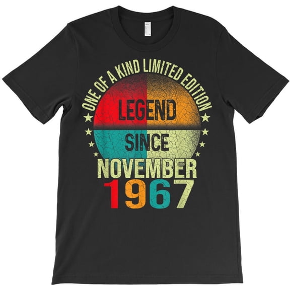 55 Years Old Gifts Funny Legend Since November 1967 55th Birthday H35539 T-Shirt, for Men and Women, Up to Size 5XL