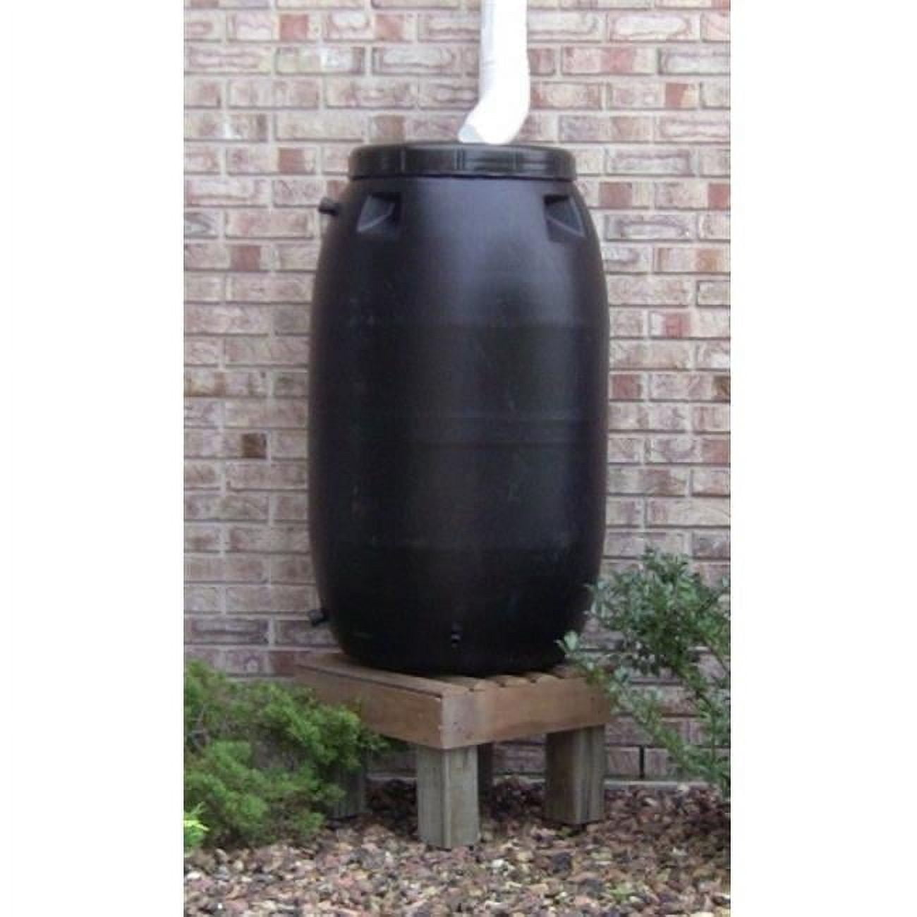 55 gal Black Rain Barrel
