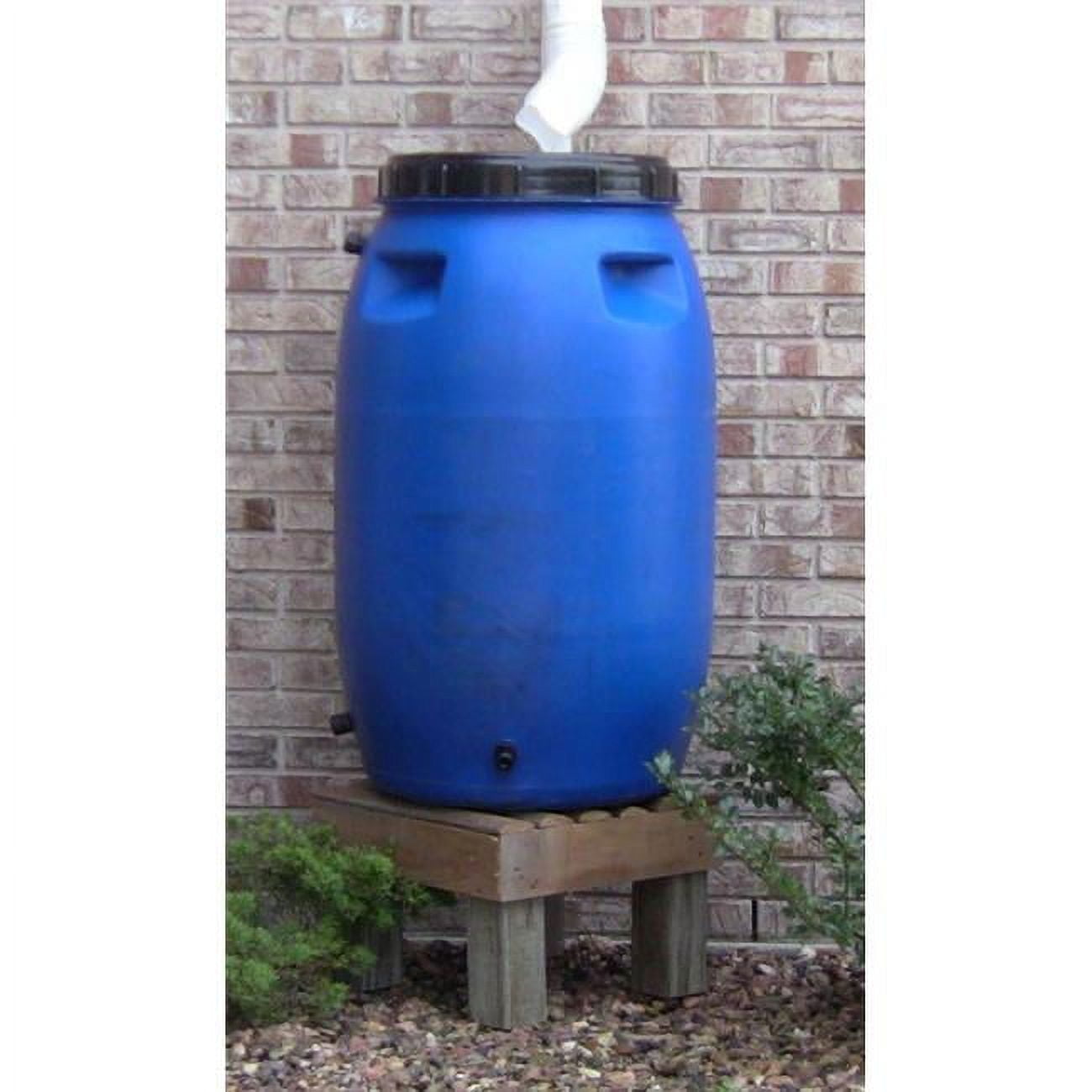 55 gal Blue Rain Barrel