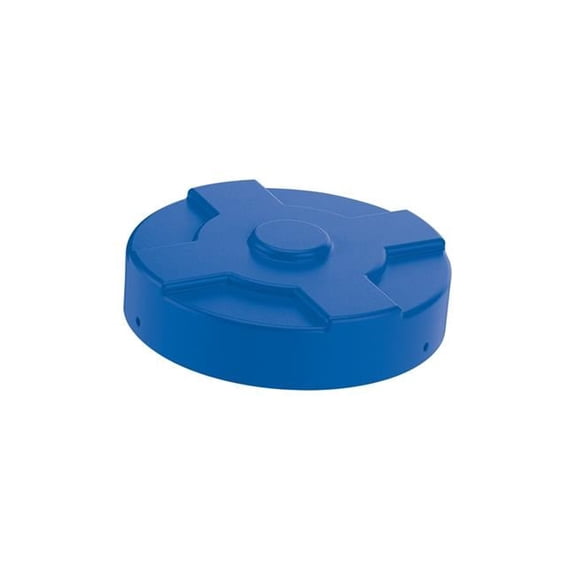 55 gal Universal Drum Recycling Lid with Flaps - Blue