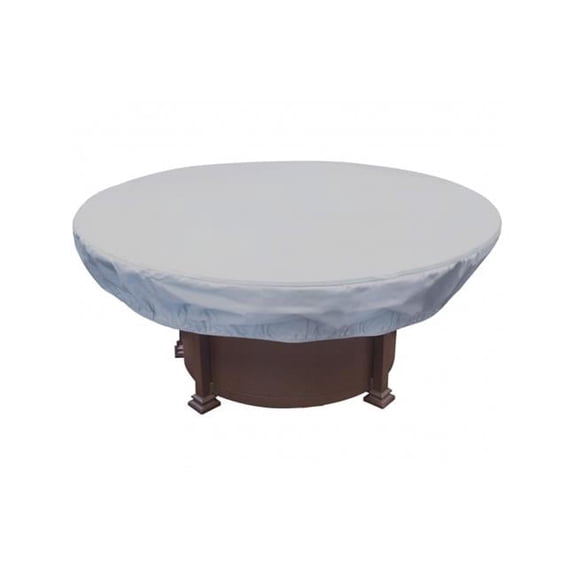 55 in. dia. x 12 in. Protective Color Round Fire Pits & Table Ottoman