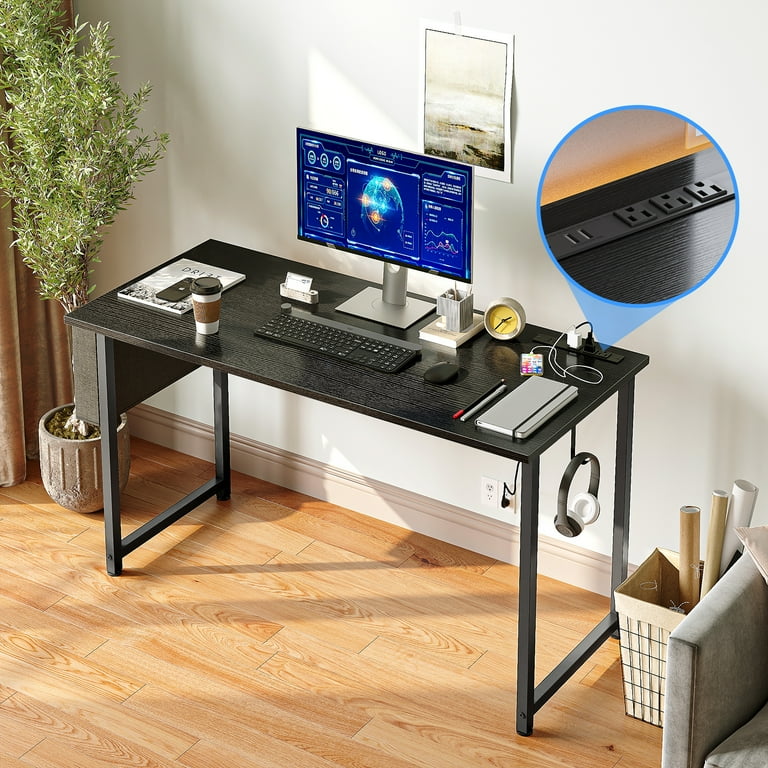 55 inches Computer Desk, Home Office Desk Writing Table for